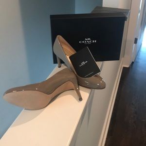 Coach Patent pumps.  Worn 1 time.  Size 10